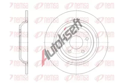 REMSA Brzdový kotouč RMS 62095.00, 62095.00 REMSA Brzdový kotouč RMS 62095.00, 62095.00
