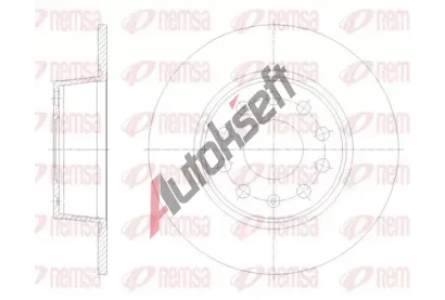 REMSA Brzdový kotouč - 272 mm RMS 62098.00, 62098.00 REMSA Brzdový kotouč - 272 mm RMS 62098.00, 62098.00