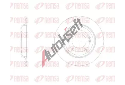 REMSA Brzdový kotouč - 262 mm RMS 62102.00, 62102.00 REMSA Brzdový kotouč - 262 mm RMS 62102.00, 62102.00