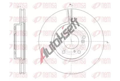 REMSA Brzdov kotou - 282 mm RMS 62112.10, 62112.10