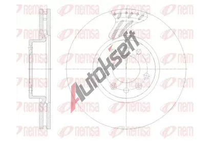 REMSA Brzdový kotouč - 304 mm RMS 62122.10, 62122.10  REMSA Brzdový kotouč - 304 mm RMS 62122.10, 62122.10