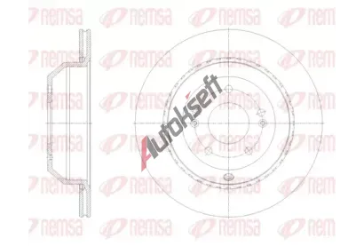 REMSA Brzdový kotouč - 314 mm RMS 62123.10, 62123.10 REMSA Brzdový kotouč - 314 mm RMS 62123.10, 62123.10