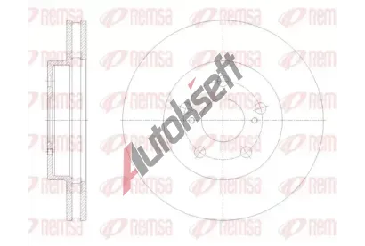 REMSA Brzdov kotou - 255 mm RMS 62125.10, 62125.10