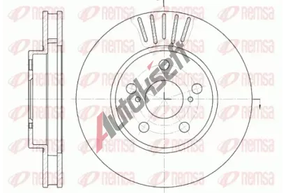 REMSA Brzdov kotou - 255 mm RMS 6541.10, RE 6541.10