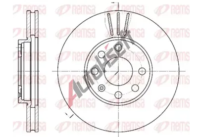 REMSA Brzdov kotou - 256 mm RMS 6572.10, RE 6572.10