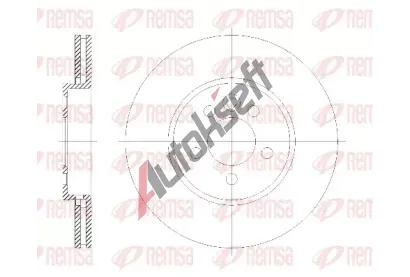 REMSA Brzdov kotou - 284 mm RMS 6614.10, 6614.10