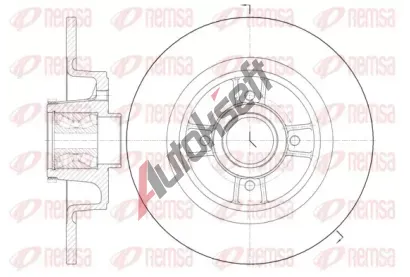 REMSA Brzdov kotou s loiskem - 274 mm RMS 6698.20, RE 6698.20