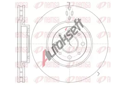 REMSA Brzdov kotou - 281 mm RMS 6734.10, 6734.10