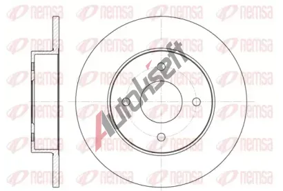 REMSA Brzdový kotouč - 278 mm RMS 6788.00, 6788.00 REMSA Brzdový kotouč - 278 mm RMS 6788.00, 6788.00