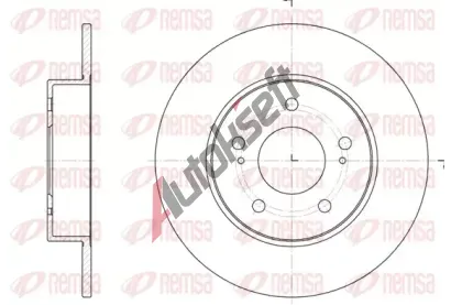 REMSA Brzdov kotou - 278 mm RMS 6909.00, 6909.00