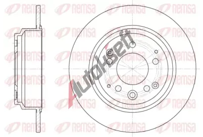 REMSA Brzdov kotou - 282 mm RMS 6922.00, 6922.00