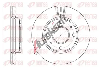 REMSA Brzdov kotou - 257 mm RMS 6987.10, RE 6987.10