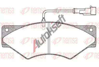 REMSA Sada brzdov�ch desti�ek RMS JCA 436.41, JCA 436.41