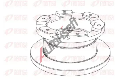 REMSA Brzdov kotou Heavy Duty Brake Disc - 306 mm RMS NCA1181.10, NCA1181.10