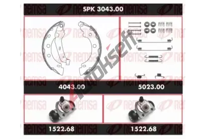 REMSA Souprava bubnov�ch brzd Super Precision Kit RMS SPK 3043.00, SPK 3043.00