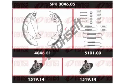 REMSA Souprava brzd - bubnov brzda Super Precision Kit RMS SPK 3046.05, RE SPK 3046.05
