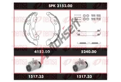 REMSA Souprava bubnov�ch brzd Super Precision Kit RMS SPK 3152.00, SPK 3152.00