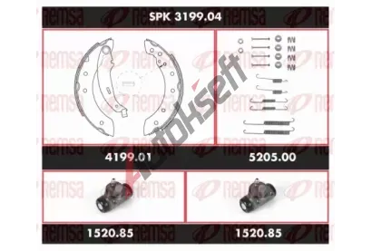 REMSA Souprava bubnov�ch brzd Super Precision Kit RMS SPK 3199.04, SPK 3199.04