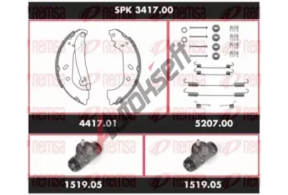 REMSA Souprava brzd - bubnov� brzda Super Precision Kit RMS SPK 3417.00, RE SPK 3417.00