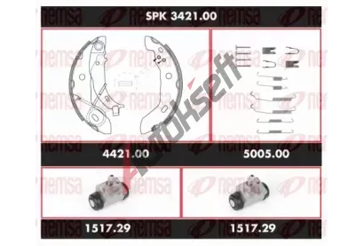 REMSA Souprava bubnových brzd Super Precision Kit RMS SPK 3421.00, SPK 3421.00 REMSA Souprava bubnových brzd Super Precision Kit RMS SPK 3421.00, SPK 3421.00