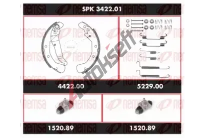 REMSA Souprava bubnových brzd Super Precision Kit RMS SPK 3422.01, SPK 3422.01  REMSA Souprava bubnových brzd Super Precision Kit RMS SPK 3422.01, SPK 3422.01