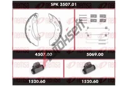 REMSA Souprava bubnov�ch brzd Super Precision Kit RMS SPK 3507.01, SPK 3507.01