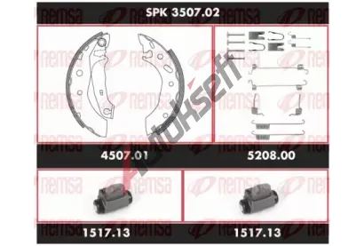 REMSA Souprava bubnových brzd Super Precision Kit RMS SPK 3507.02, SPK 3507.02 REMSA Souprava bubnových brzd Super Precision Kit RMS SPK 3507.02, SPK 3507.02