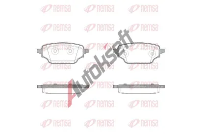 REMSA Sada brzdových destiček RMS X2004.00, X2004.00 REMSA Sada brzdových destiček RMS X2004.00, X2004.00