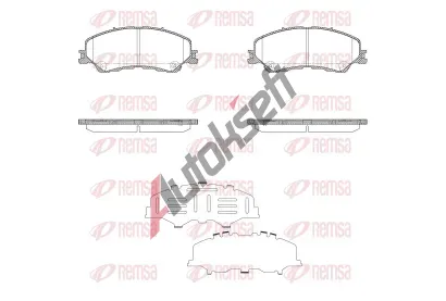 REMSA Sada brzdov�ch desti�ek RMS X2016.04, X2016.04