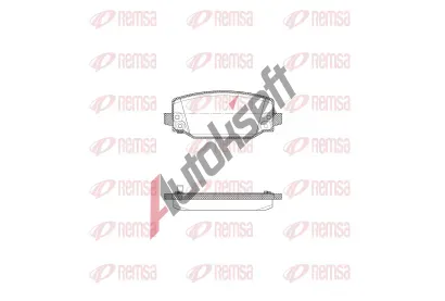 REMSA Sada brzdovch destiek RMS X2034.04, X2034.04