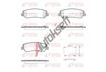 REMSA Sada brzdov�ch desti�ek RMS X2044.02, X2044.02