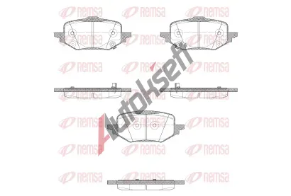 REMSA Sada brzdov�ch desti�ek RMS X2045.02, X2045.02