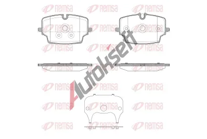 REMSA Sada brzdov�ch desti�ek RMS X2048.00, X2048.00