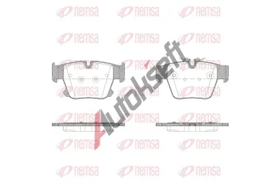 REMSA Sada brzdových destiček RMS X2049.00, X2049.00 REMSA Sada brzdových destiček RMS X2049.00, X2049.00