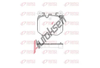 REMSA Sada brzdov�ch desti�ek RMS X2050.00, X2050.00