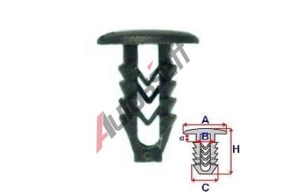 ROMIX Pchytka alounn, ern - 25 ks RO 10069, 10069