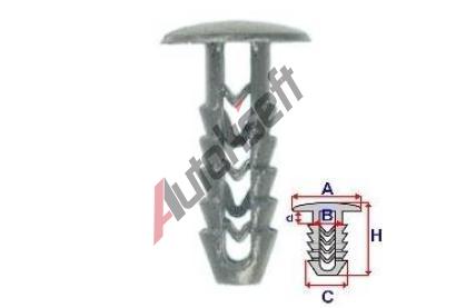 ROMIX Příchytka čalounění - 25 ks RO 10074, 10074 ROMIX Příchytka čalounění - 25 ks RO 10074, 10074