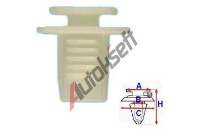 ROMIX Pchytka panelu pod eln sklo - 10 ks RO 10148, 10148