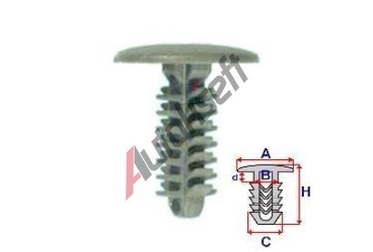 ROMIX Příchytka čalounění - 10 ks RO 10161, 10161 ROMIX Příchytka čalounění - 10 ks RO 10161, 10161