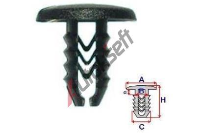 ROMIX Příchytka čalounění - 10 ks RO 10320, 10320 ROMIX Příchytka čalounění - 10 ks RO 10320, 10320