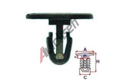 ROMIX Pchytka izolace motor. prostoru [96-] - 10 ks RO 10551, 10551