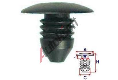 ROMIX Pchytka potahu sedadel - 10 ks RO 10903, 10903
