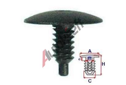 ROMIX Pchytka do interiru, komplet s RO 15606 - 10 ks RO 10905, 10905