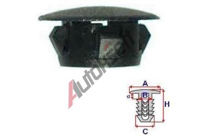 ROMIX Zslepka mechanismu zamykn dve - 10 ks RO 10907, 10907