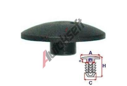 ROMIX roubovac pchytka alounn kufru - 10 ks RO 10908, 10908