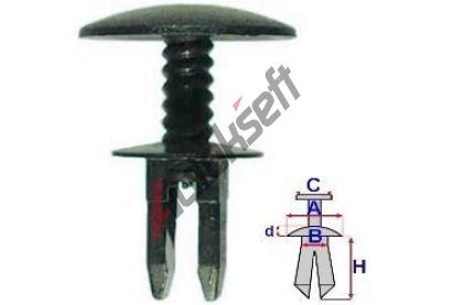 ROMIX Pchytka panelu pod eln sklo - 10 ks RO 10915, 10915