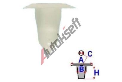 ROMIX Pchytka alounn, komplet s RO 11000 - 10 ks RO 11001, 11001