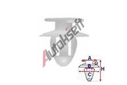 ROMIX Příchytka čalounění - 25 ks RO 11013, 11013 ROMIX Příchytka čalounění - 25 ks RO 11013, 11013