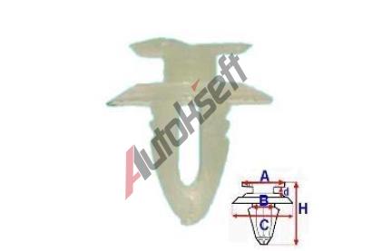 ROMIX Pchytka alounn kufru - 25 ks RO 11014, 11014