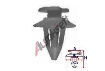 ROMIX Pchytka plastovho sloupku - 10 ks RO 11453, 11453